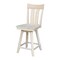 International Concepts Ava Counter Height Stool, with Swivel 24" Seat Height, Unfinished S-132SW - alternate 1